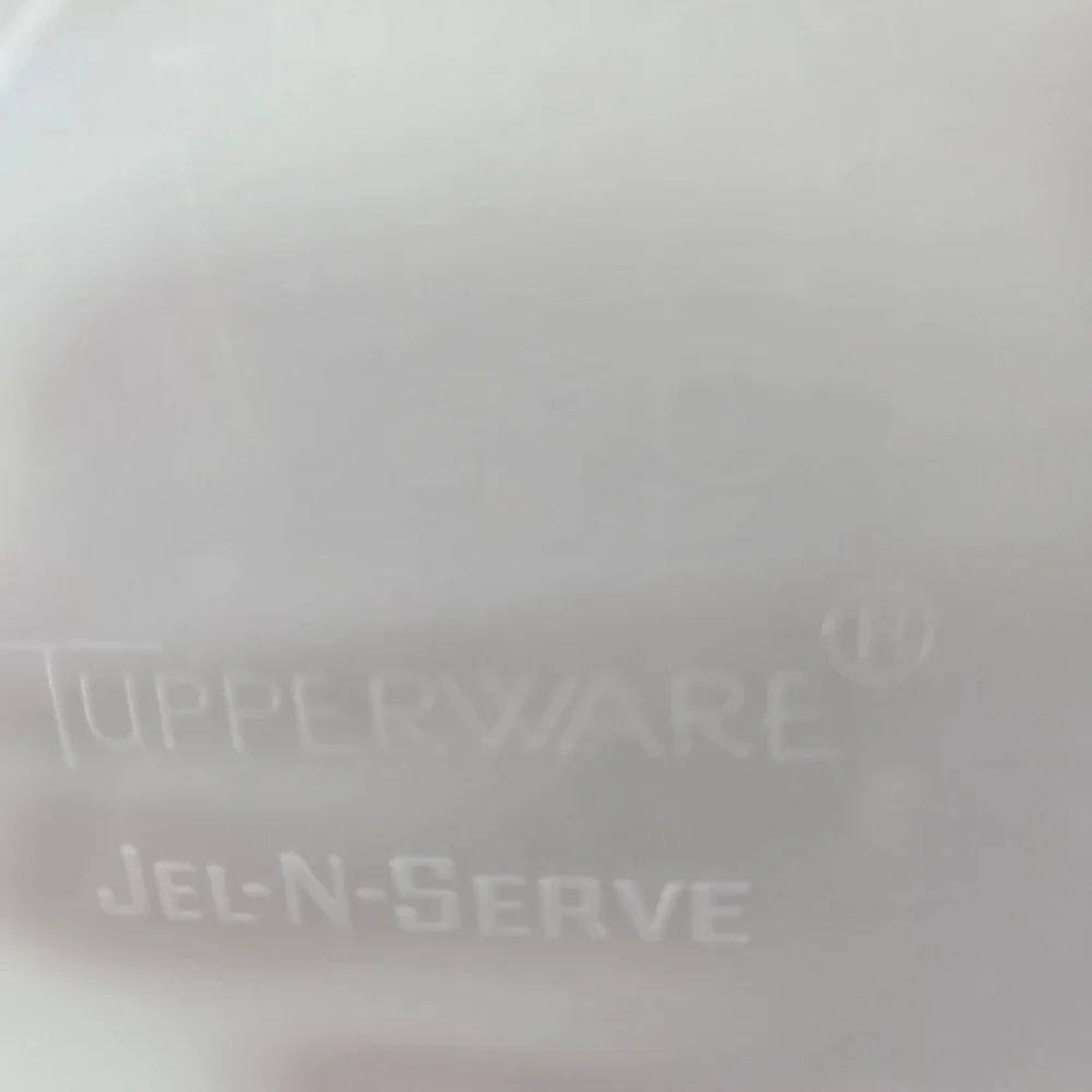 Tupperware Jel-N-Serve Vintage Mold Set White Large Small Tray
